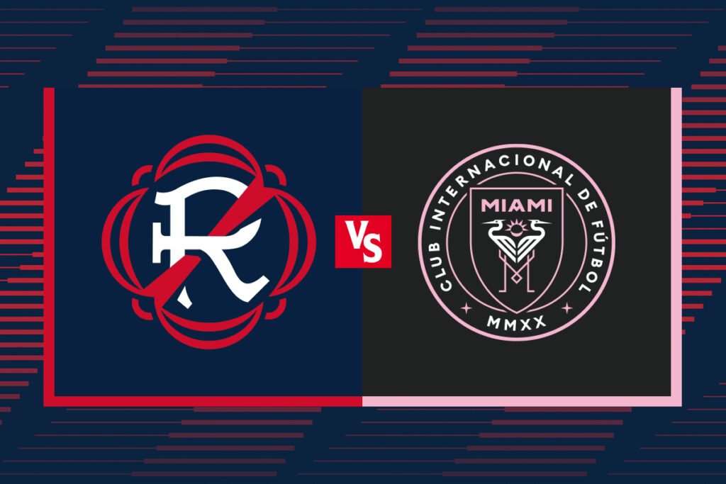 The New England Revolution vs. Inter Miami CF.