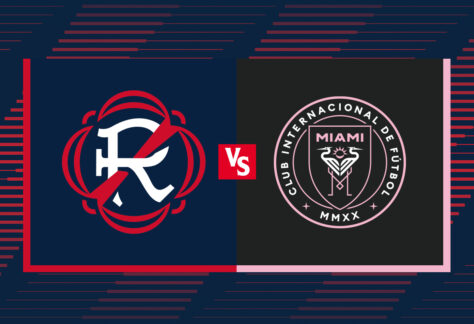 The New England Revolution vs. Inter Miami CF.