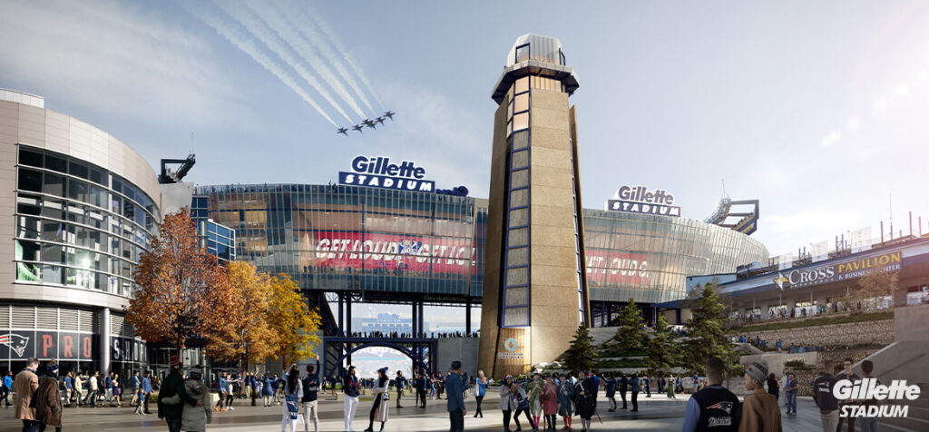 The Lighthouse from the outside on a sunny game day.