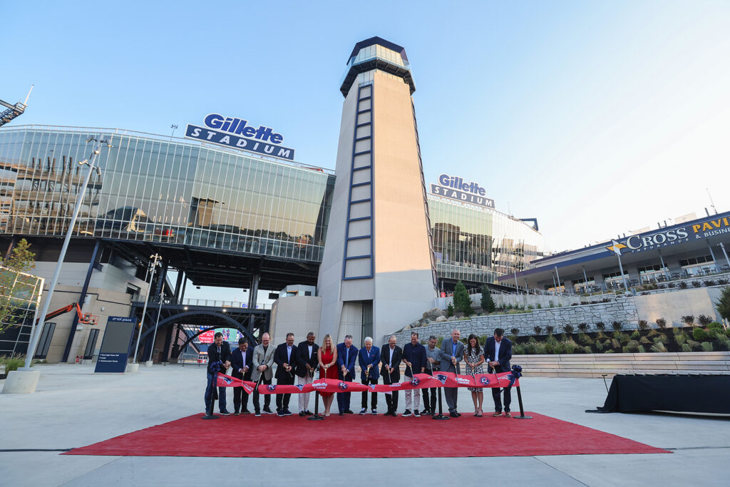 Stakeholders cutting the ribbon for the North End Renovation Opening Ceremony.
