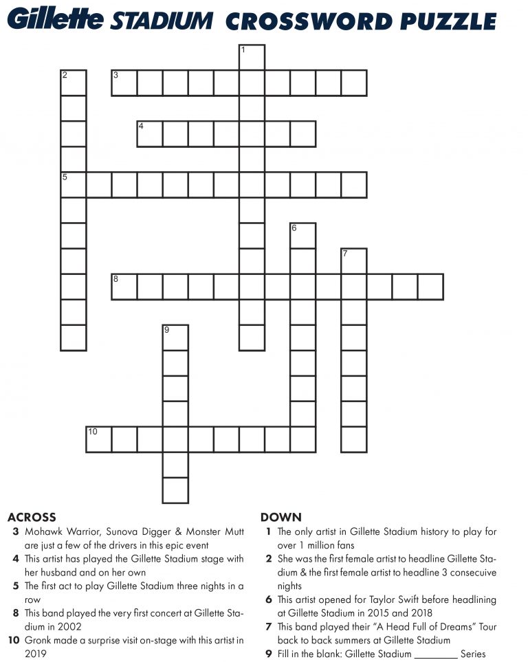 Activity crossword.