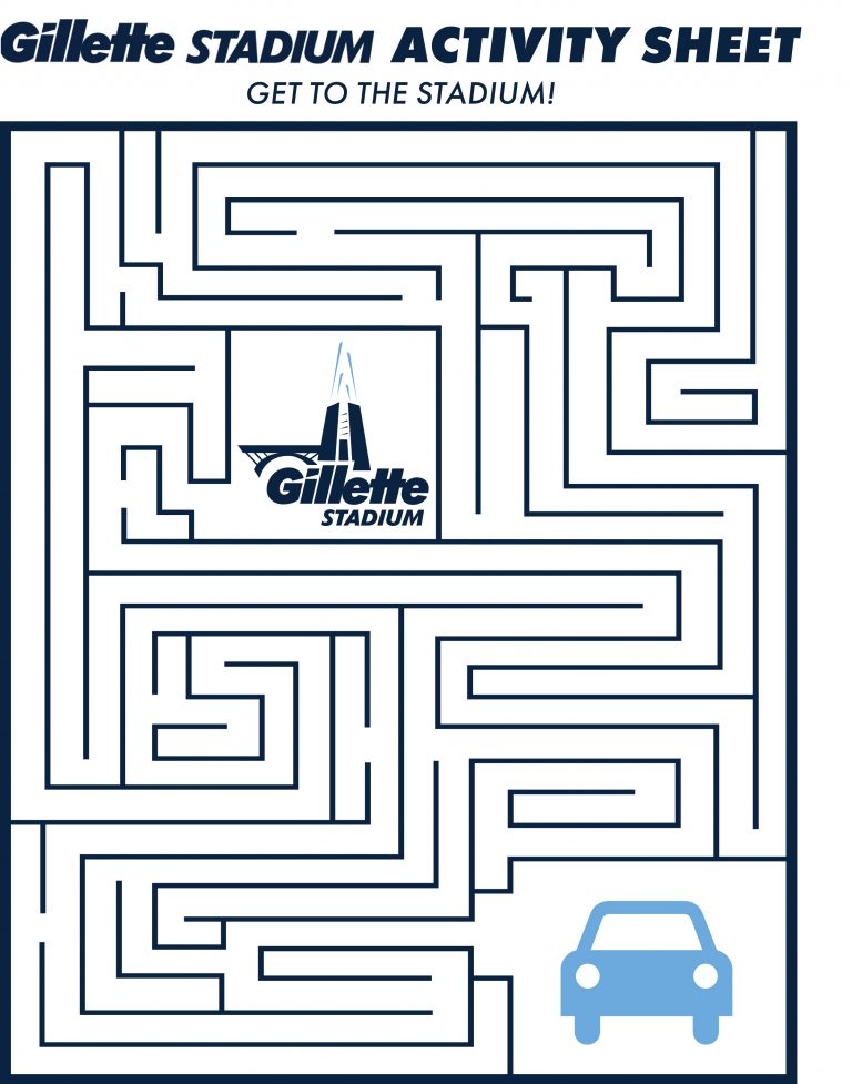 Activity maze sheet.