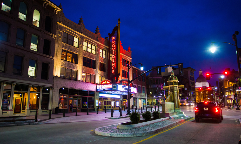 Downtown Providence.