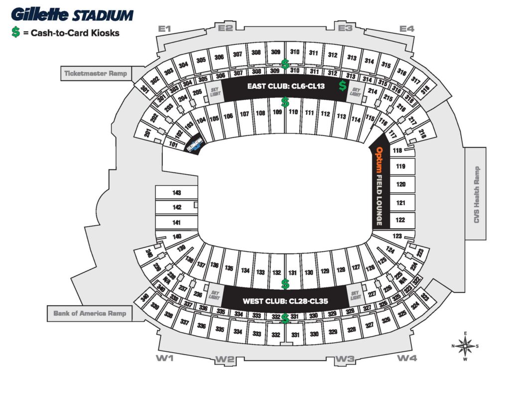 cash-to-card-kiosks stadium map.