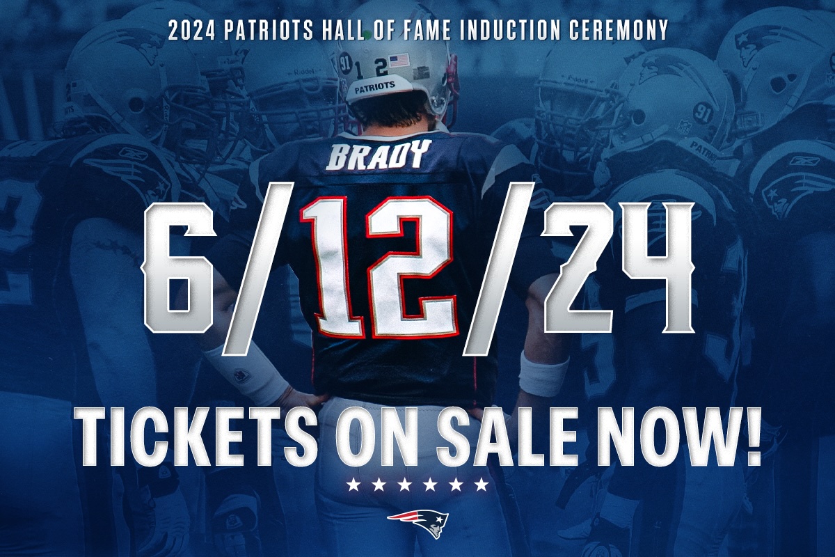 Click to buy tickets for the Tom Brady Hall of Fame Induction Ceremony!