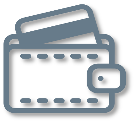 Wallet icon.