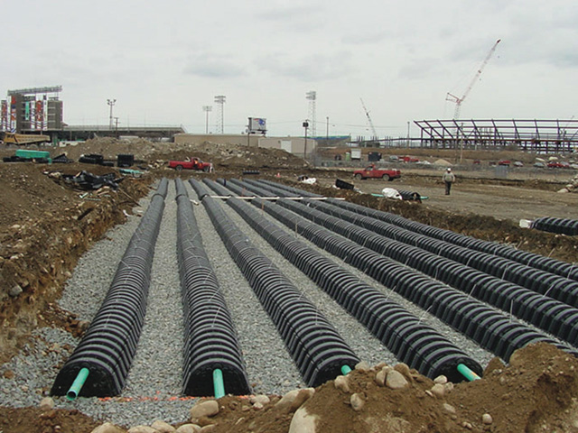 Constructing the Wastewater Treatment Plant.