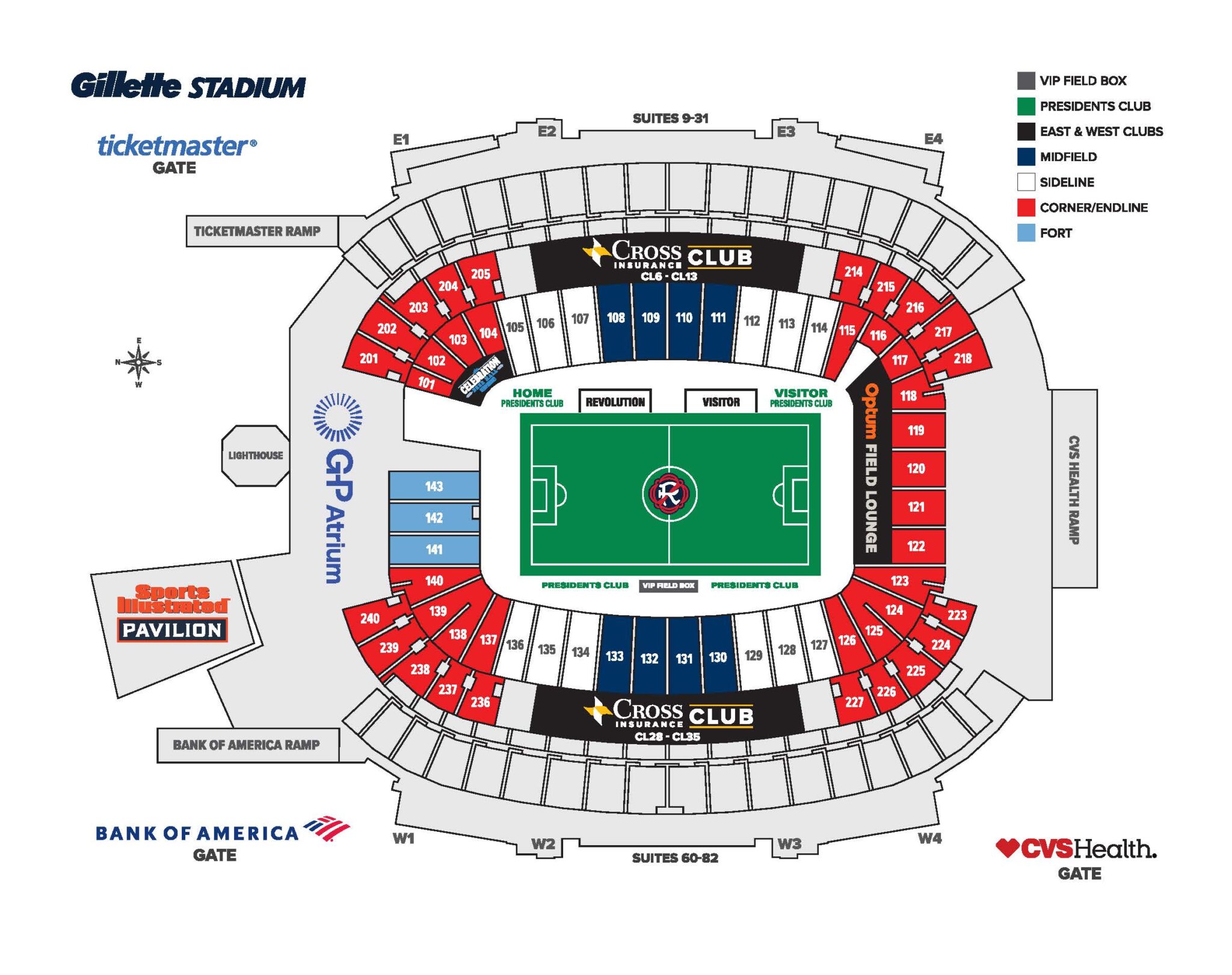 Revolution seating chart.