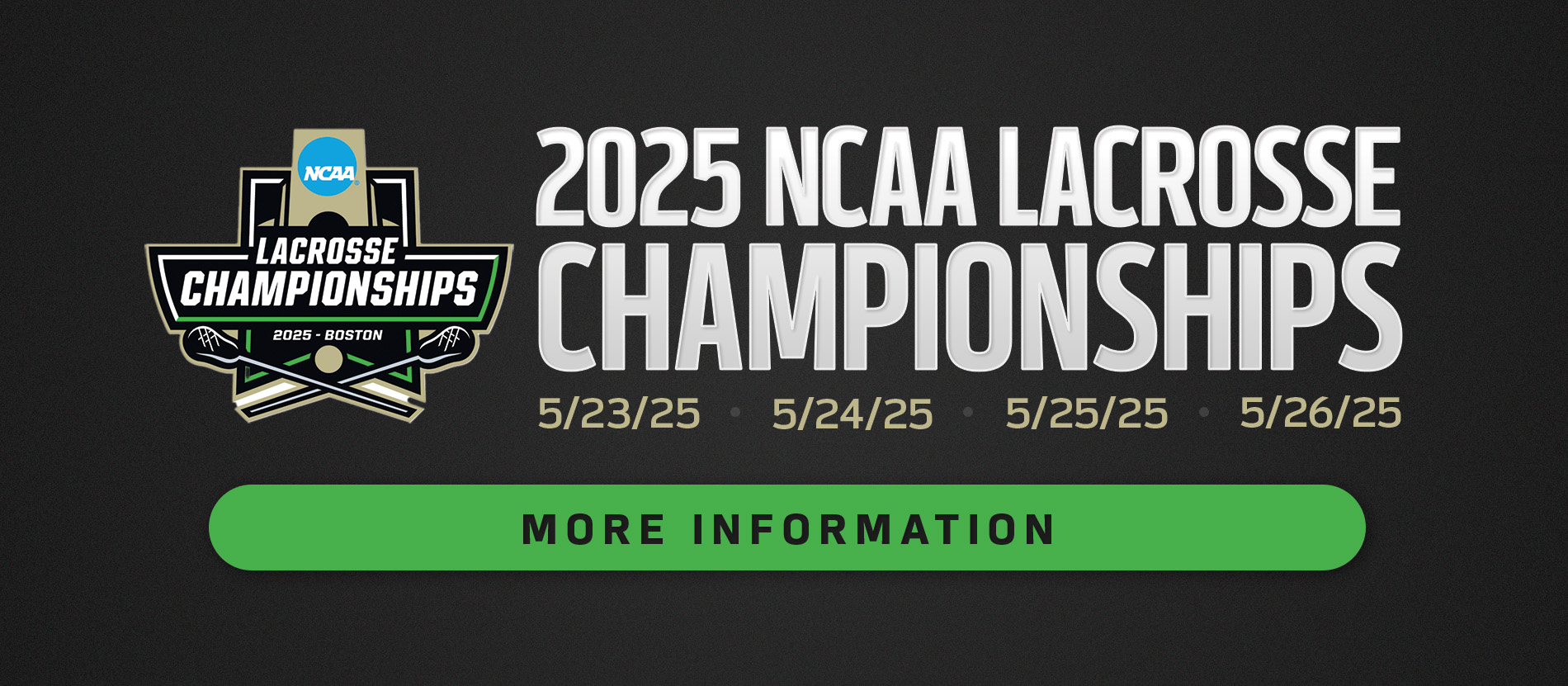 2025 NCAA Lacrosse Championships logo.