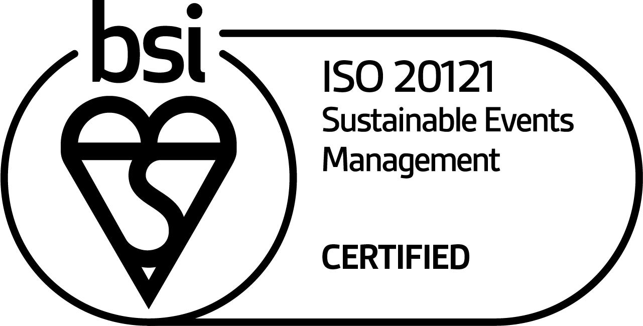 ISO 20121, Sustainable Events Management, certification.