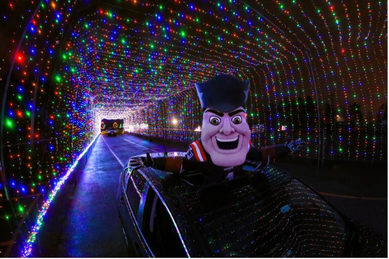 Pat Patriot at Magic of Lights.