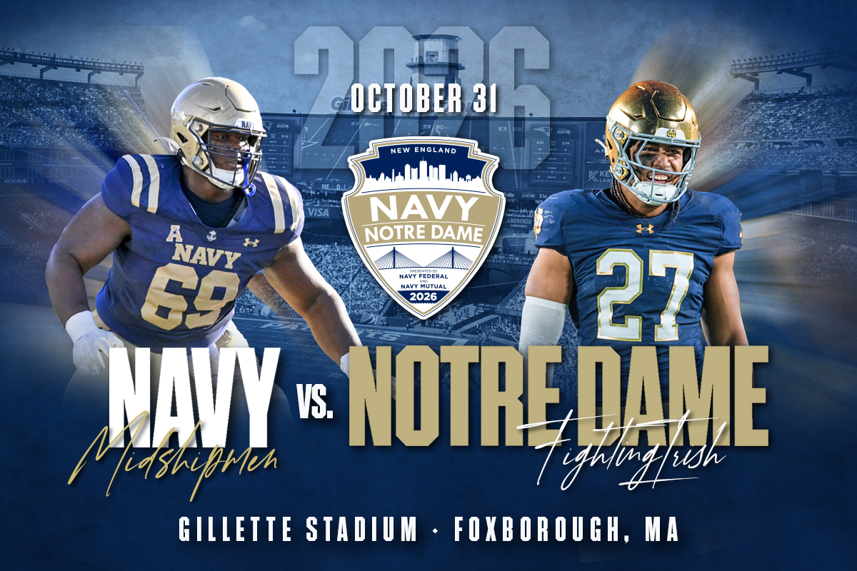 Navy vs. Notre Dame October 31 game.