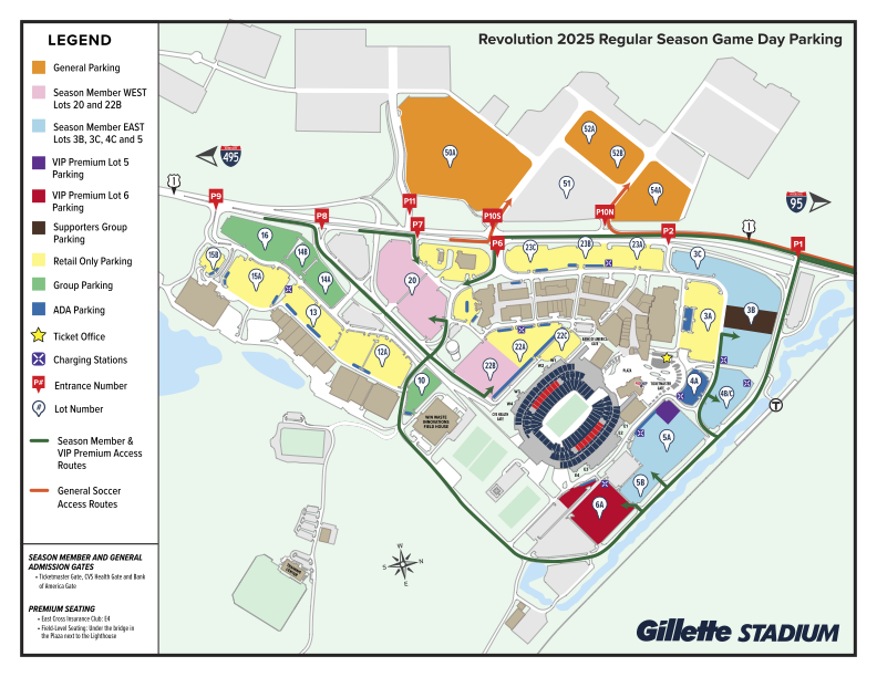 2025 Revolution Parking Map.