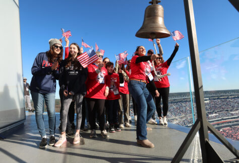 T.A.P.S families ( Tragedy Assistance Program for Survivors) ringing the bell in the Lighthouse.