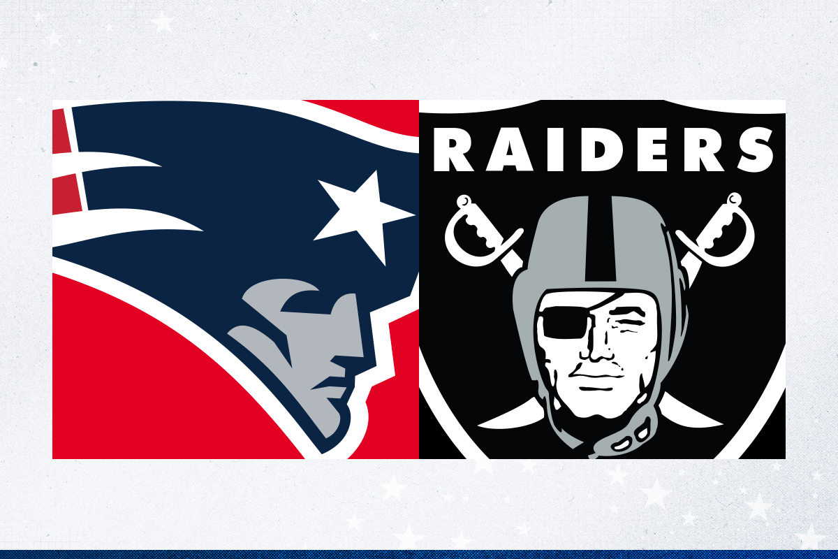 New England Patriots vs. Las Vegas Raiders.