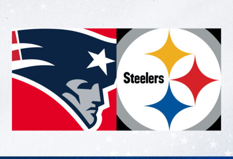 New England Patriots vs. Pittsburgh Steelers.