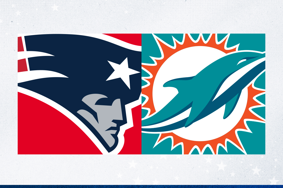 New England Patriots vs. Miami Dolphins.