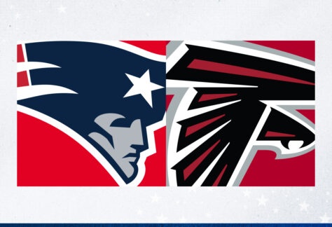 New England Patriots vs. Atlanta Falcons.