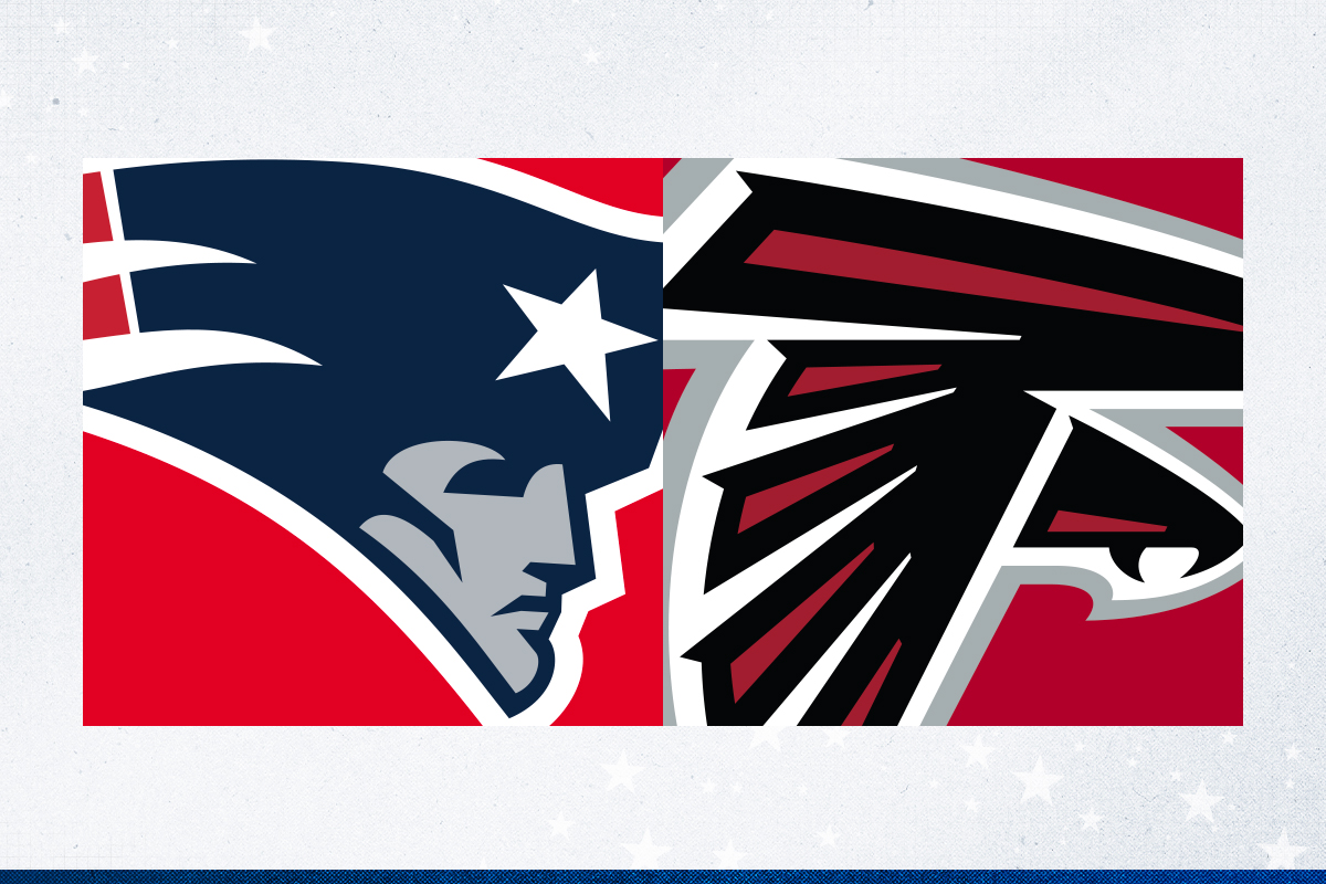 New England Patriots vs. Atlanta Falcons.