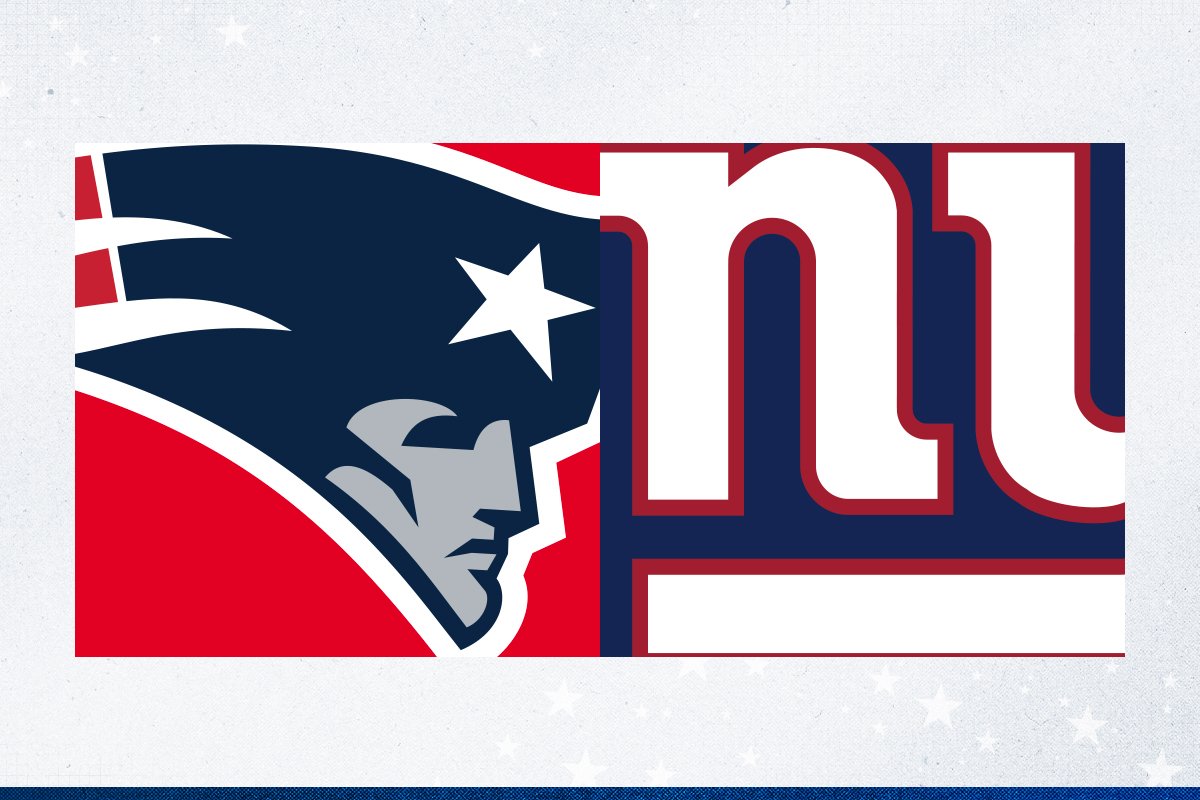 New England Patriots vs New York Giants.