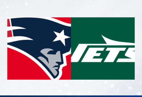New England Patriots vs. New York Jets.