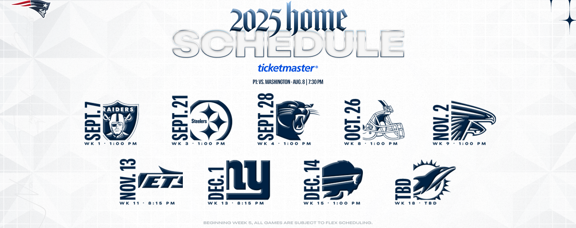 Upcoming Patriots Events.