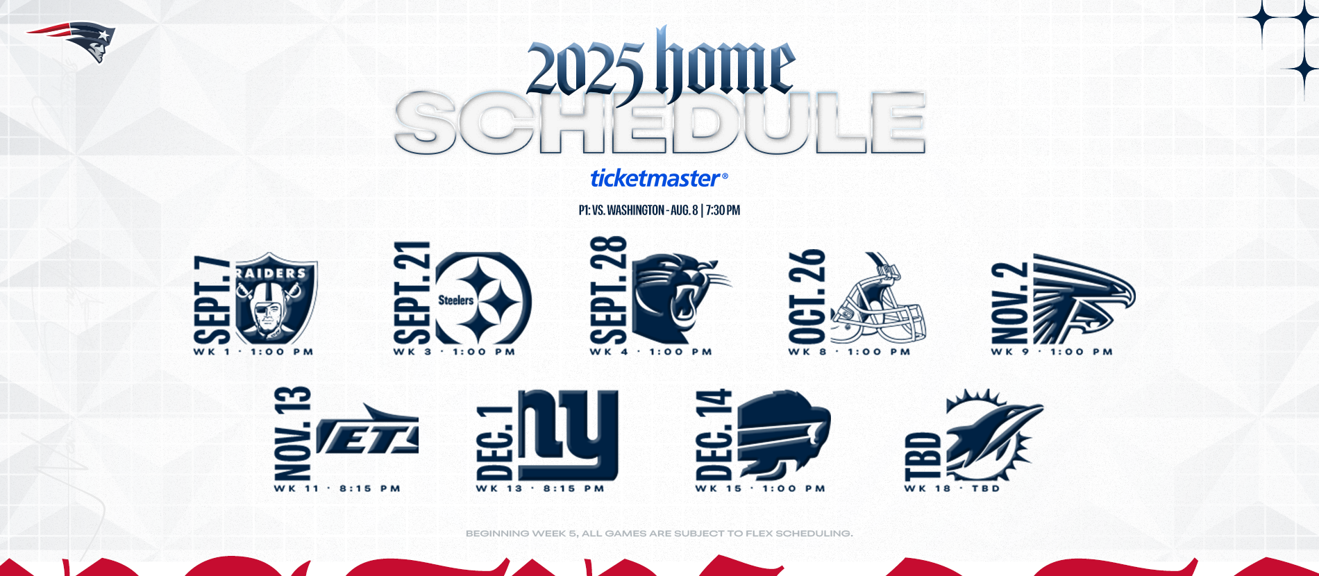 Upcoming Patriots Events.