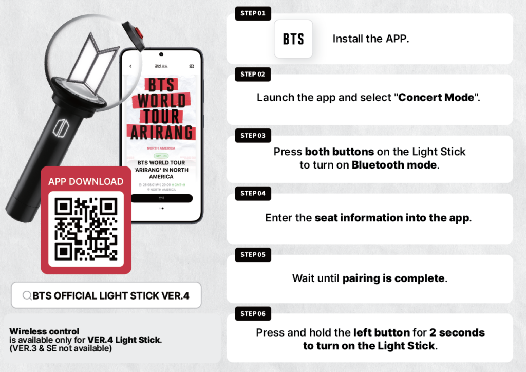 BTS Lightstick Pairing