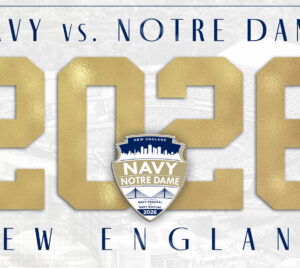 Navy vs. Notre Dame 2026 logo.